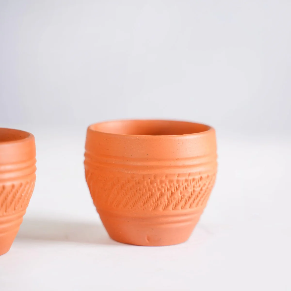Set Of 10 Sustainable Terracotta Tea Cups 80ml - Image 13