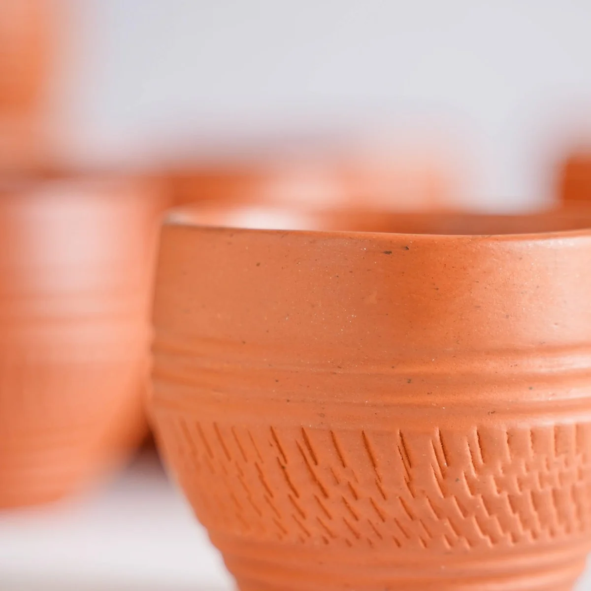 Set Of 10 Sustainable Terracotta Tea Cups 80ml - Image 14