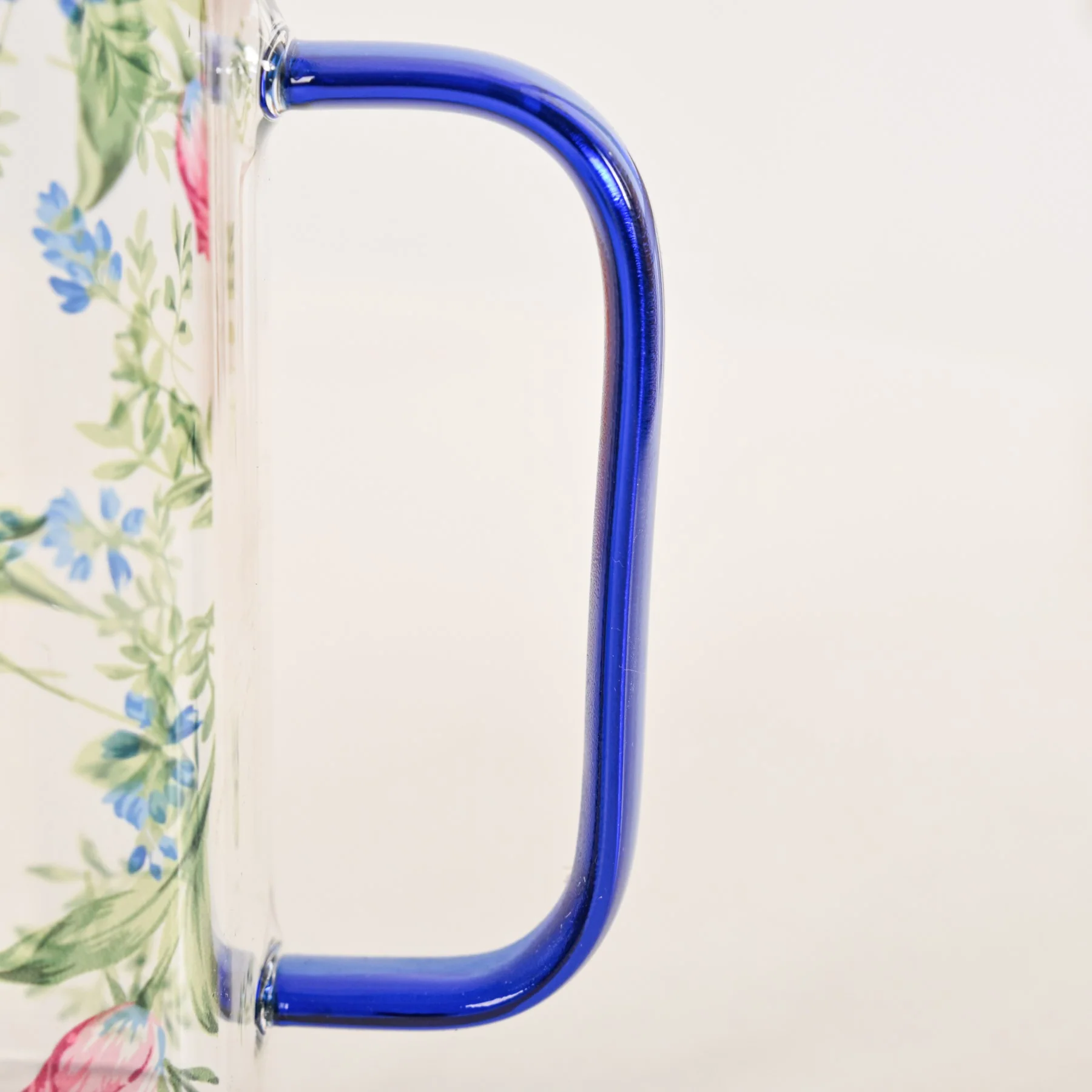 Set Of 2 Blue Floral Leakproof Travel Glass Sipper Cup With Straw 365ml - Image 6