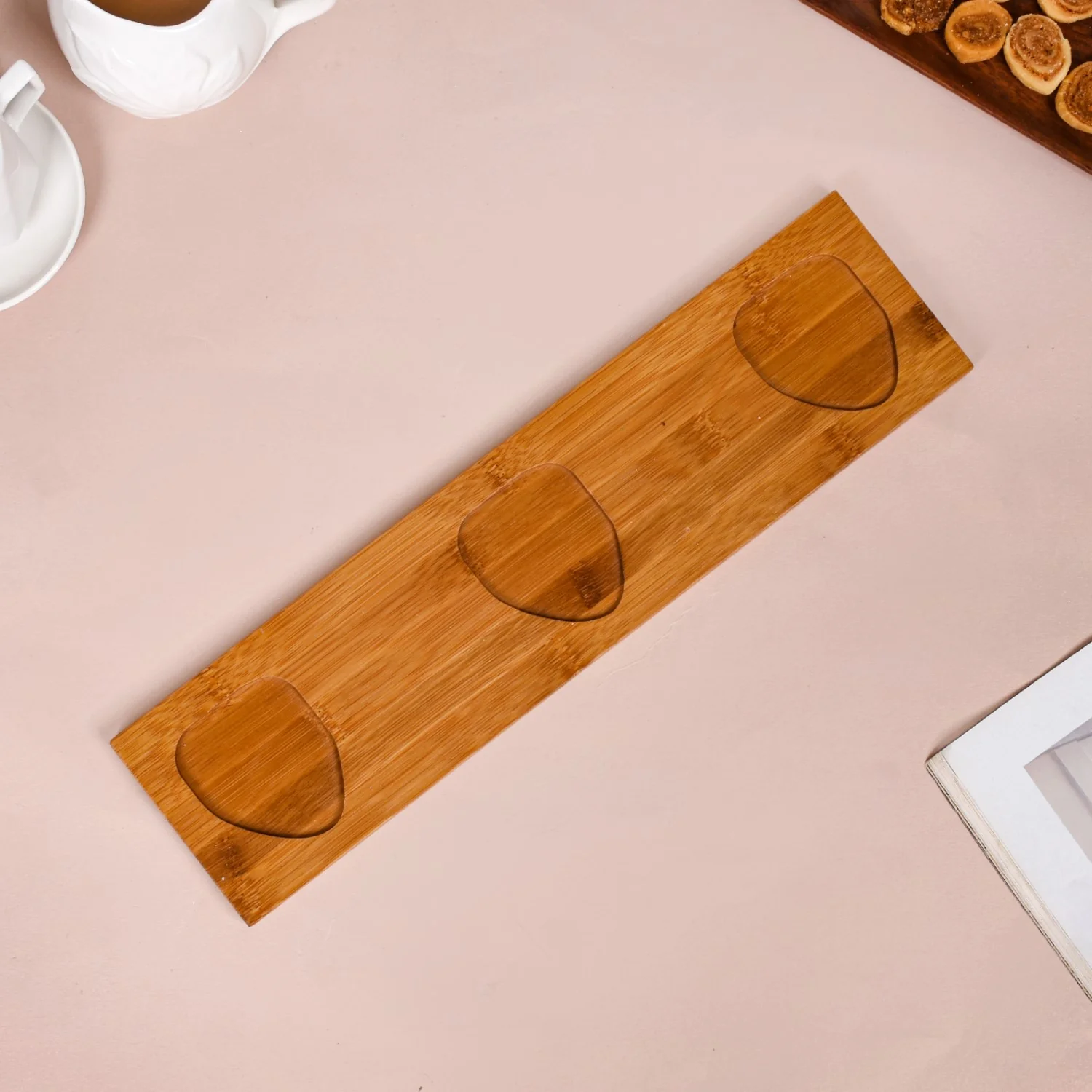 Set Of 3 Maple Leaf Ceramic Bowls With Tray 200ml - Image 10