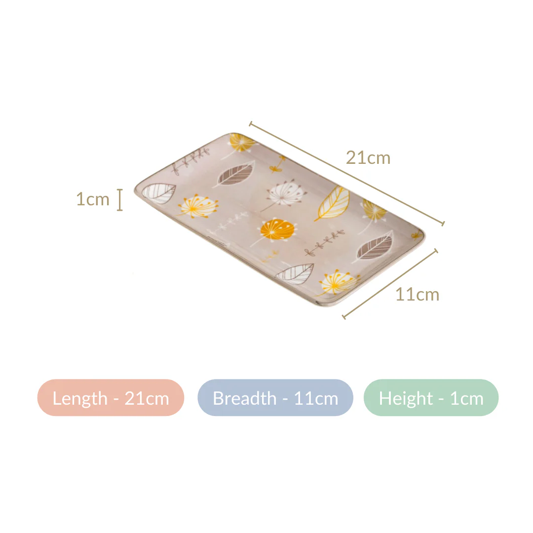 Set Of 4 Dandelion Starter Platters 8x4 Inch - Image 4