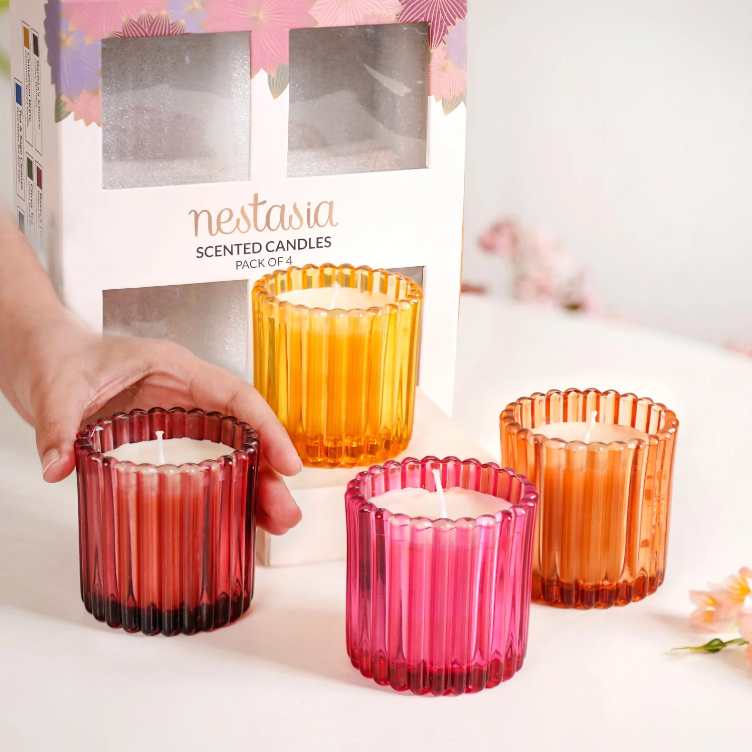 Set Of 4 Sweet Moments Scented Candle - Image 3