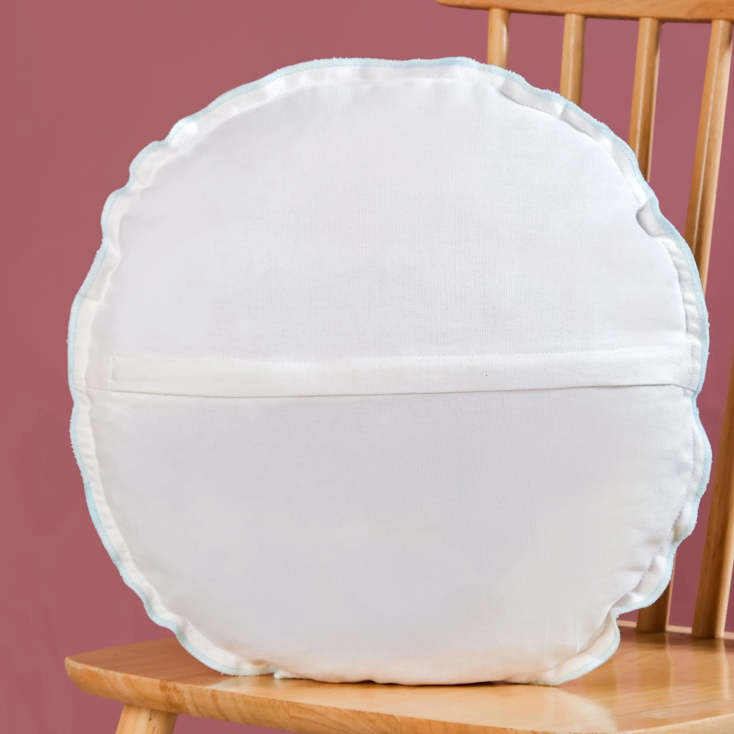 Soft Blooms Embroidered Cotton Cushion Cover 45cm - Image 8