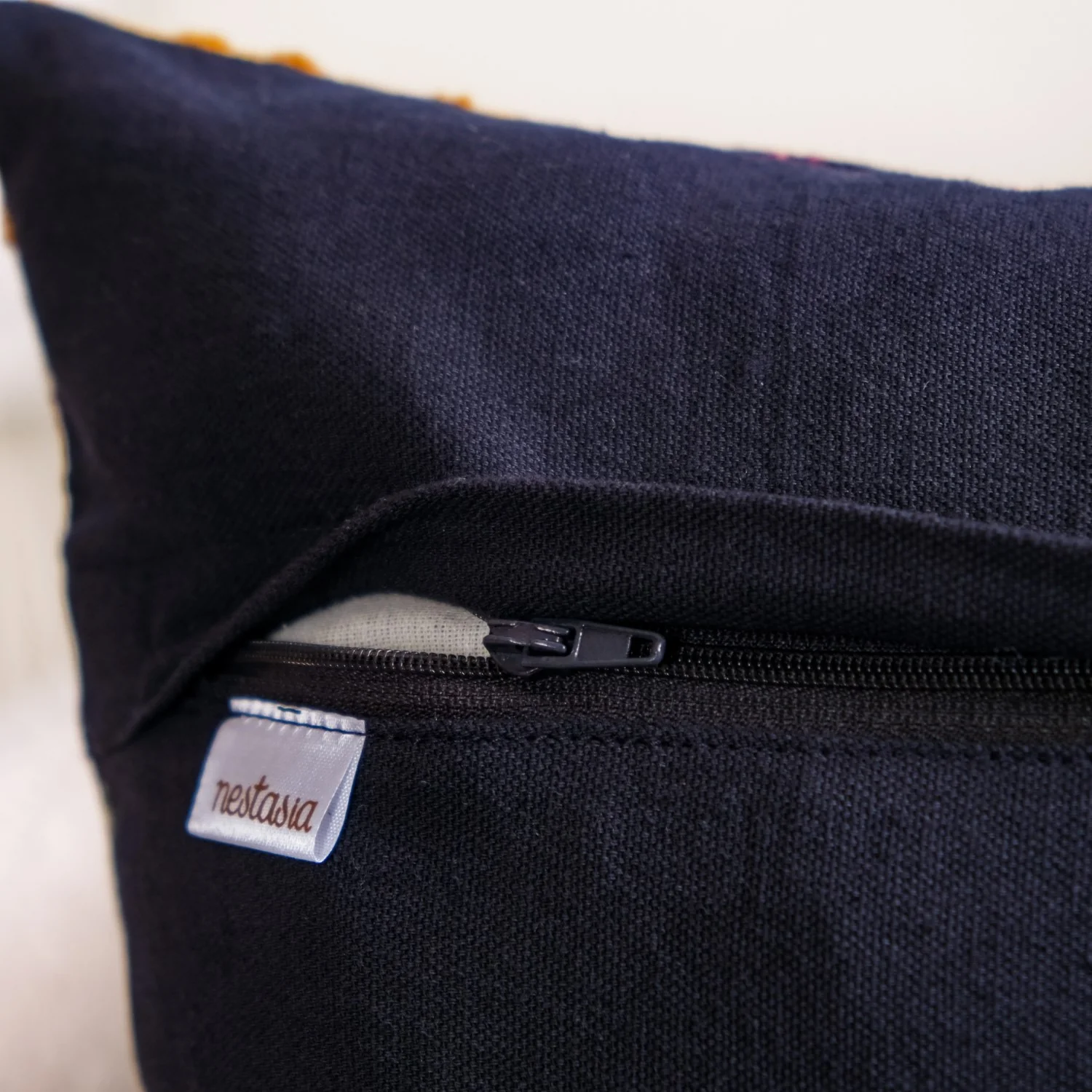 Spring Bling Printed Embellished Cushion Cover 16x16 Inch - Image 9