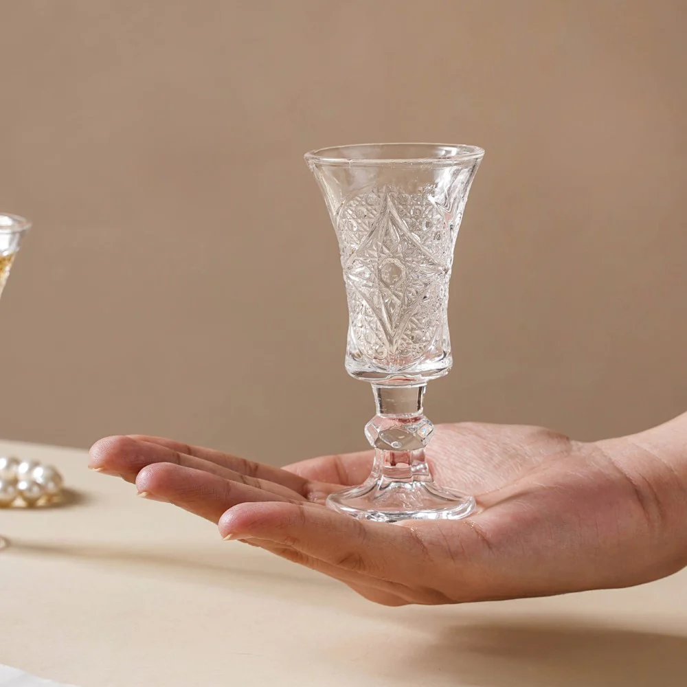 Stemmed Dessert Wine Glass Set of 2 Small - Image 6