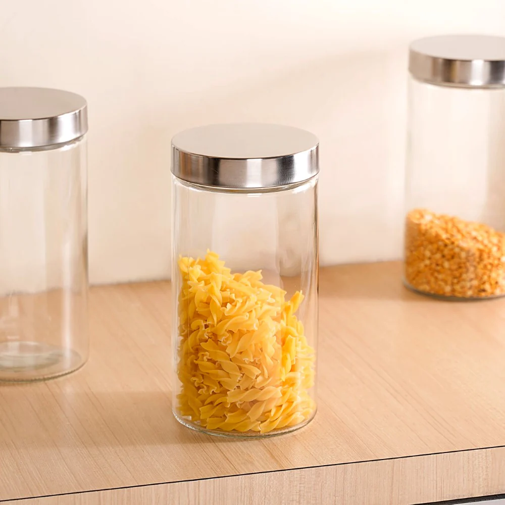 Tall Kitchen Storage Jars Set Of 4 1500ml - Image 4