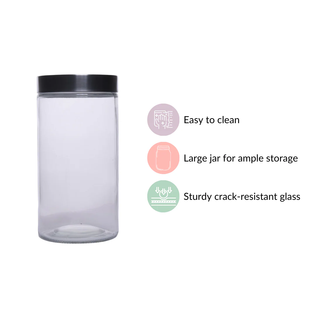 Tall Kitchen Storage Jars Set Of 4 1500ml - Image 6