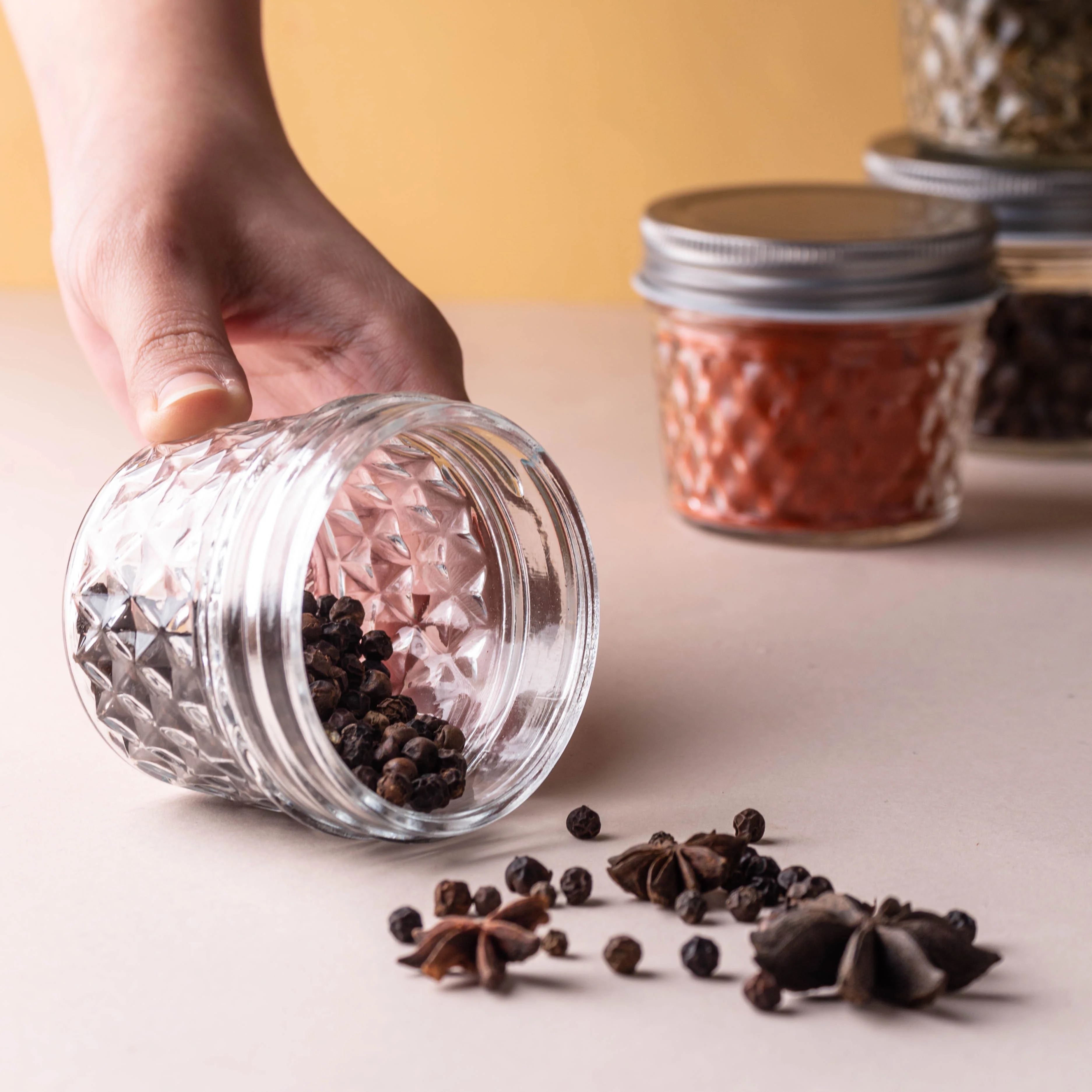 Textured Mason Jar Small Set of 6 - Image 13