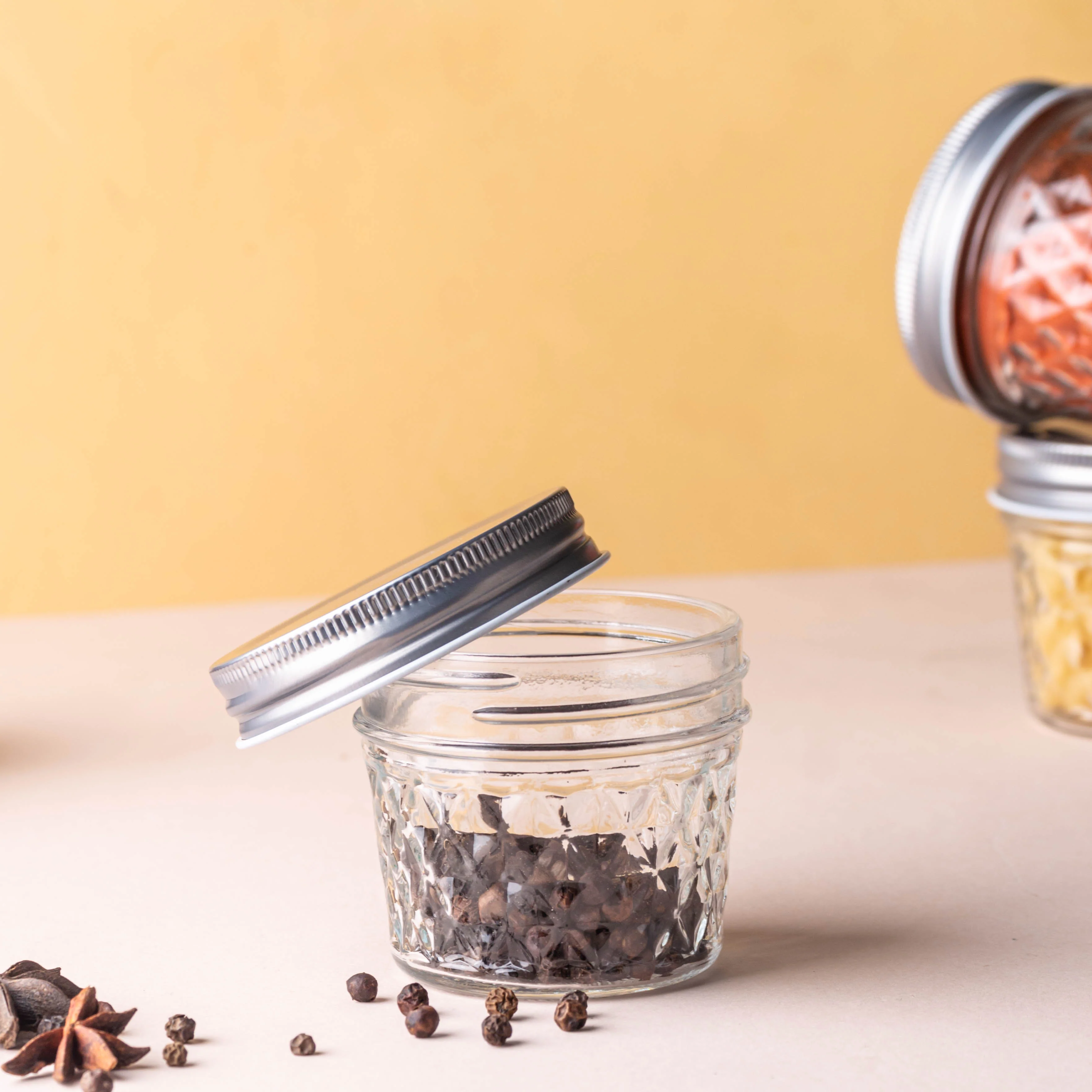 Textured Mason Jar Small Set of 6 - Image 9