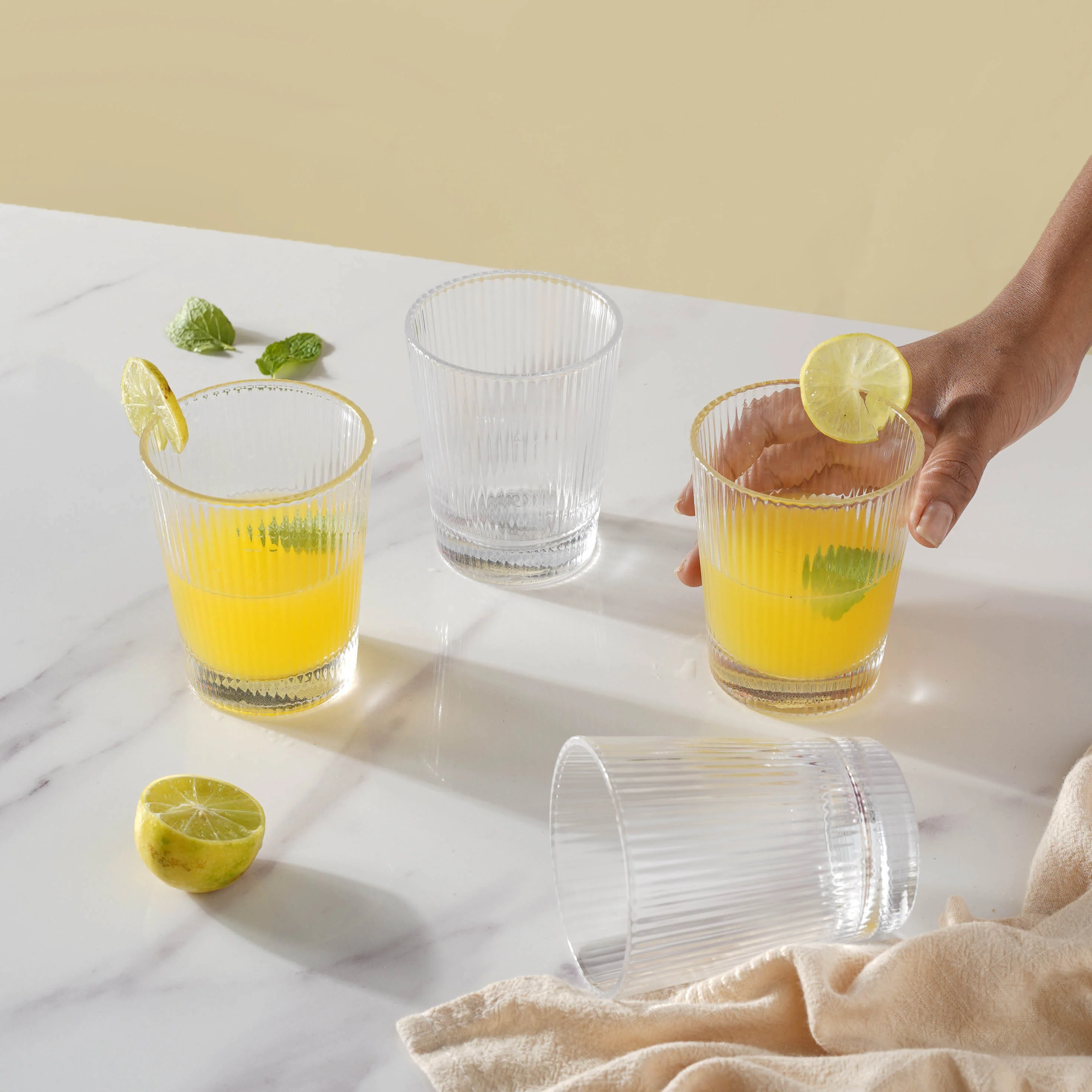 Transparent Water Glass Set of 4 - Image 3