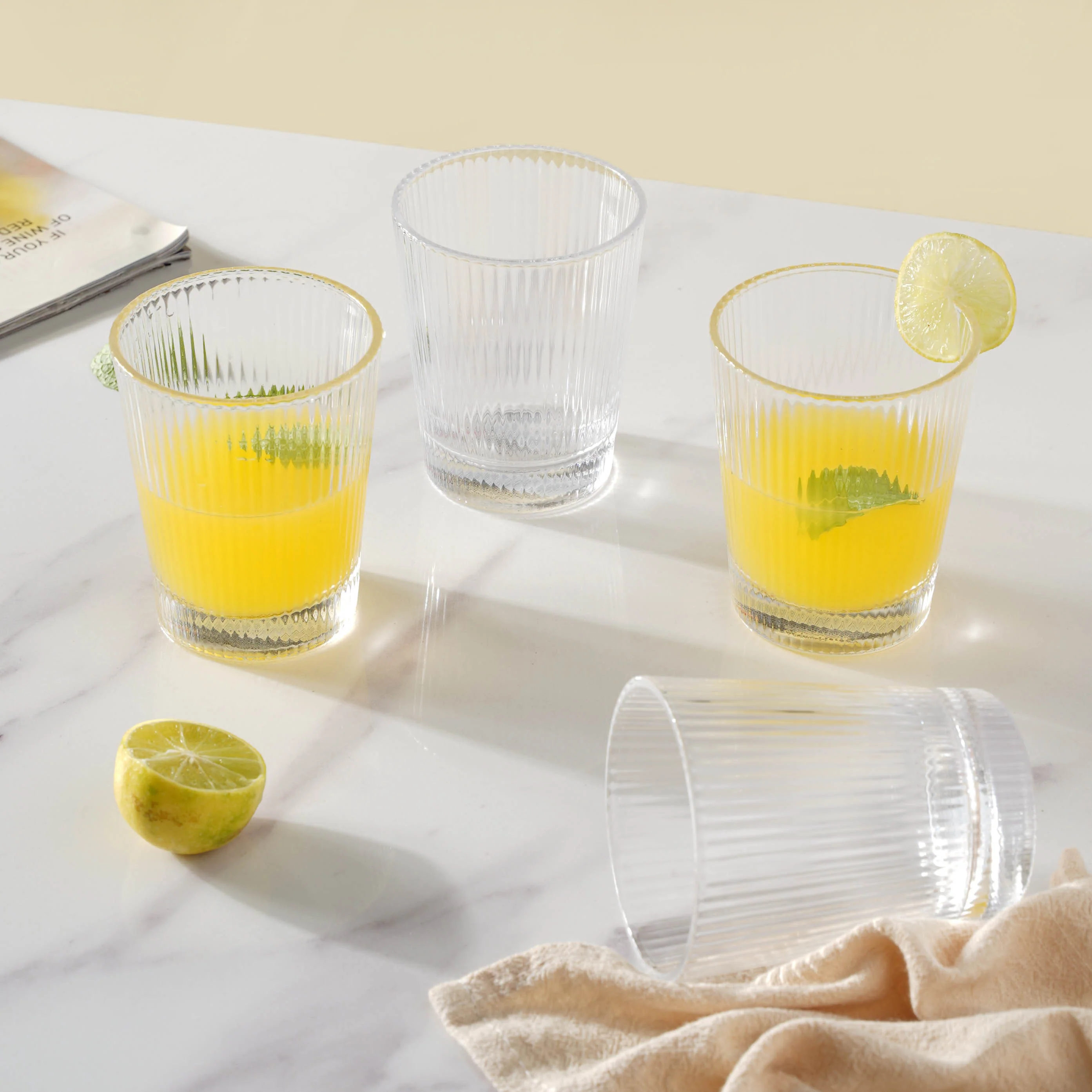 Transparent Water Glass Set of 4 - Image 4