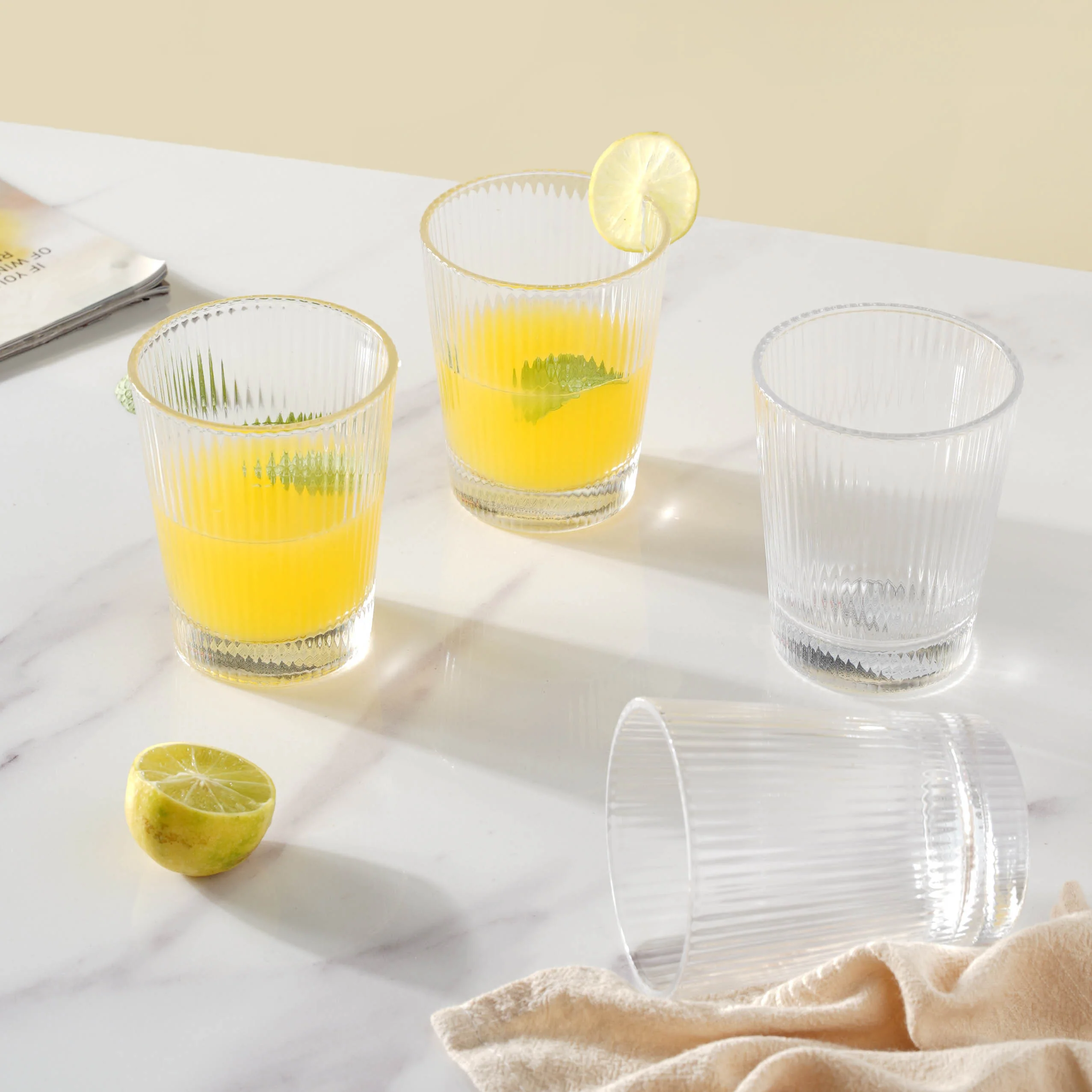 Transparent Water Glass Set of 4 - Image 8