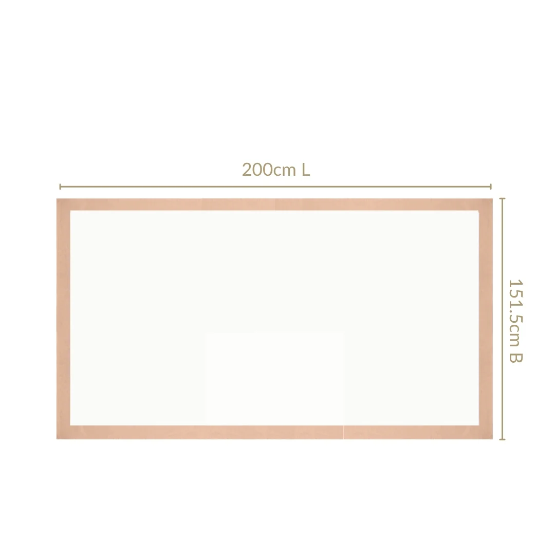 Ventosa Cotton Tablecloth For 6 Seater In Peach 200x150cm - Image 3