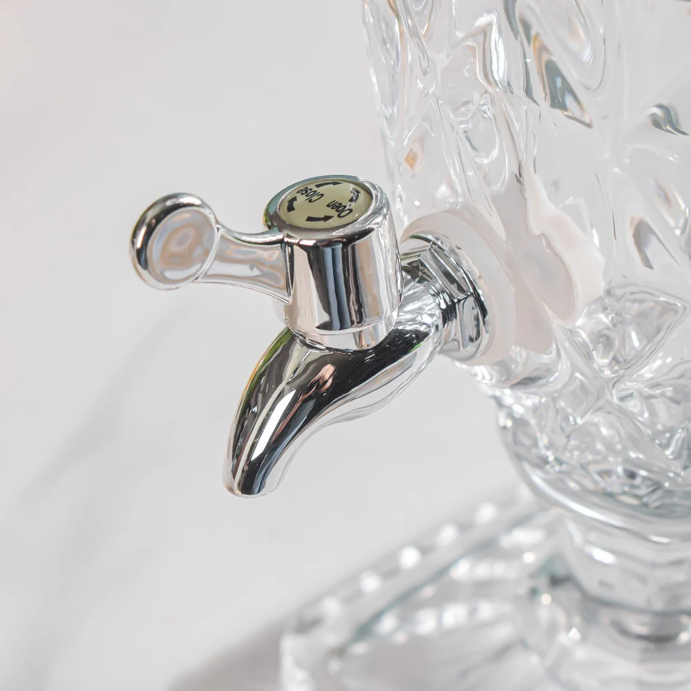 Vintage Diamond Glass Water Dispenser - Image 5