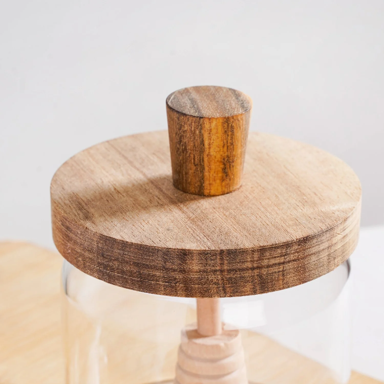 Wooden Leakproof Lid Honey Jar With Honey Dipper 350ml - Image 7
