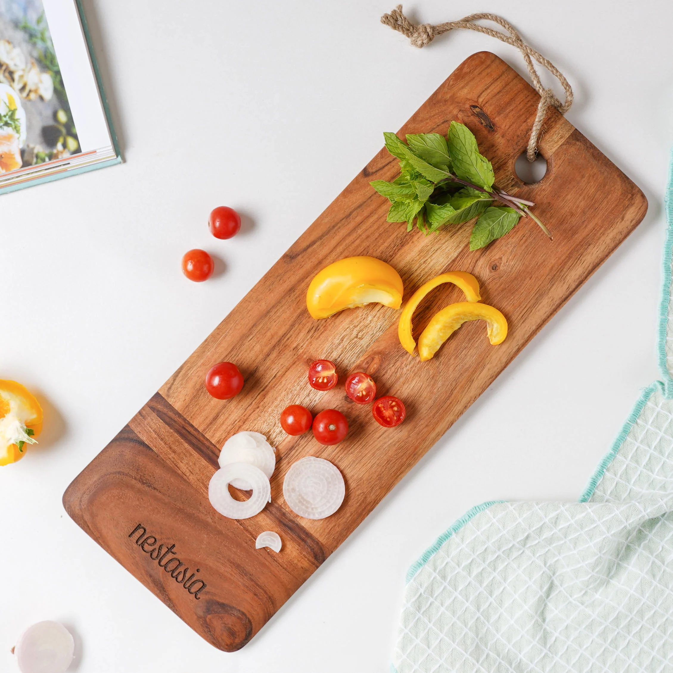 Wooden Platter Rectangle 15 Inch - Image 5